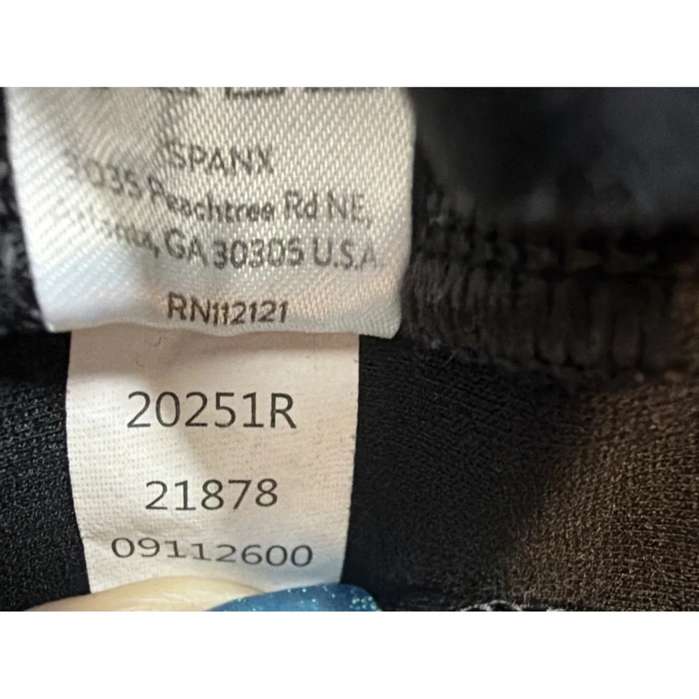 SPANX Women's Black Slim Straight Pants S/P Stretch Pull On Shaping